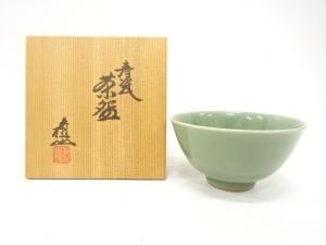 諏訪蘇山造　青磁　茶碗